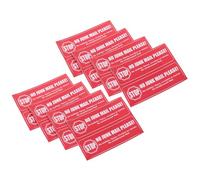 ibasenice 8 Piezas Calcomanía de No Correo Basura para Buzón y Caja de Paquetes, Vinilo Rojo, Despegable y Adhesiva, para Hogar y Negocio, Bloquea Correo Basura