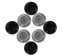 ibasenice 8 Piezas Copas de Ruedas para Pianos Verticales, Protectores de Suelo Antideslizantes para Patas de Piano, Abs y Eva, Redondas, Negras, para Suelos de Madera, Silenciosas