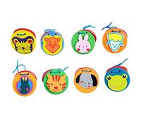 ibasenice 8 Piezas Musicales de Madera para Castanets de Animales de Dibujos Animados Instrumento Educativo para Desarrollo Auditivo y Creatividad Infantil