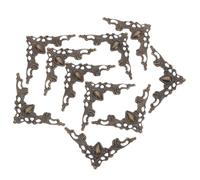 ibasenice 80 Piezas Protector de Esquinas para Libros, Esquinas Metálicas para Libros, Hierro, Estilo Vintage, Hueco Decorativo, Fácil Instalación, para Álbumes y Joyeros, DIY y Decoración