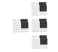 ibasenice 8juegos Pegatinas De Piano Para Teclados De Teclas De Etiquetas Autoadhesivas Para Principiantes Diseño y Fácil De Leer Para Aprender Notación Musical Piano y Órgano