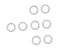 ibasenice 8piezas Fundas De Copas Para Almohadillas De Flauta De Latón Niquelado Repuestos Prácticos Para Flautas Accesorios Para Reparación De Instrumentos Musicales