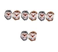 ibasenice 8piezas Llaveros De Peluche De Erizo Accesorios De Mochila Colgantes De Animales y Decoración para Claves y Bolsos Conmemorativos