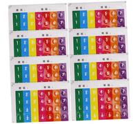 ibasenice 8piezas Pegatinas Para Flauta De Pan Accesorio De Práctica Escalas Musicales