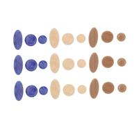 ibasenice 9juegos Cubiertas De Teclas De Saxofón Accesorios Azul Khaki y Beige Para Saxofón Tenor y Decoración y Protección De Botones