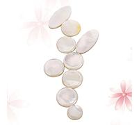 ibasenice 9piezas Botones De Tecla Para Saxofón Tenor y Soprano Accesorios Con Incrustaciones De Perlada Blanca Ligeros y Decorativos