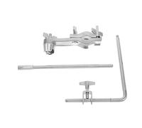 ibasenice Abrazadera y Bloqueo Metal Sistema Ultralargo de Brazo Plata con de para en Seguro Cencerros para Uso Profesional Estudios y Ensayos de Percusión
