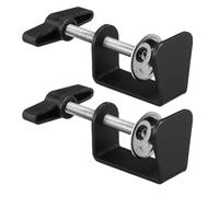 ibasenice Abrazaderas para Montaje Firme de Acero Inoxidable en C para Escritorio Clip Ajustable y Base de Plástico en Estudios y Escenarios