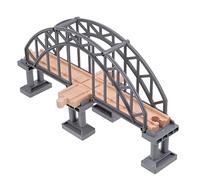 ibasenice Accesorio De Puente para Tren De Juguete Compatible con Vías De Madera Juguete Educativo para Niños Que Estimula La Creatividad Y La Comunicación 12.40X6.69X5.11 Pulgadas