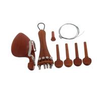 ibasenice Accesorios De Madera Para Violín Kit De Clavijas De Afinación y Cordal De Ébano Incluye Afinador Fino y Semiesilla Para Principiantes Para Práctica Casa