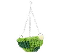 ibasenice Accesorios para Jaulas De Pájaros Cálido Hamaca Felpa Nido Largo Loro Cría Cama para Pájaros para Jaula Cacatúa Anidando Cama De Periquito Casas De Lana