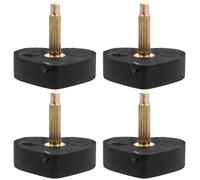 ibasenice Accesorios para Reparación de Tacones Altos, Puntas de Talón Corazón en Negro, Juego Doble Pasadores para Uso Diario en Zapatos de Tacón Mujer