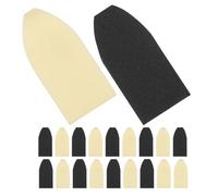 ibasenice Accesorios para Violín 20 Piezas de Cubiertas de Plástico Negro y Blanco para Arco, Diseño Clásico y Protección Ligera para Práctica y Lecciones