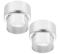 ibasenice Adaptador Redondo de Acero Inoxidable para Calentador de Agua a Gas, Conexión Macho y Hembra, Diseño Estanco para Sistemas de Ventilación y Calefacción