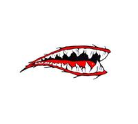 ibasenice Adhesivo de Tiburón para Kayak y Barco Pegatina de PVC Resistente al Agua Diseño Divertido y Original para Coche Decoración para Superficie Lisa y Plana