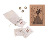 ibasenice Adivinación del I Ching Adecuada para Aprendizaje para Principiantes 64 Hexagramas en Papel Durable y Accesorios de Feng Shui