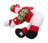 ibasenice Adorno Navideño de Muñeco de Algodón para Árbol | Figura Divertida y Cute, Brazos y Piernas Ajustables, Tela Suave, para Navidad y Fiesta Xmas