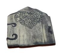 ibasenice Adornos de Puerta de Cuento de Hadas Decoración Creativa para Jardín Puerta de Hadas de Madera para Decoración de Casa de Muñecas