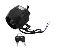 ibasenice Alarma de Sirena Electrónica, Monitor de Fallos de Alimentación, Plástico Negro, Protección Activa ضد Manipulación, Instalación Sencilla, para Almacenes Empresariales y Protección