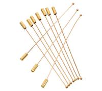 ibasenice Alfileres Metálicos de 90 MM con Tope 10 Unidades Imperdibles de Acero Inoxidable para Ramilletes Broches de Solapa y Accesorios de Bisutería para Manualidades y Eventos