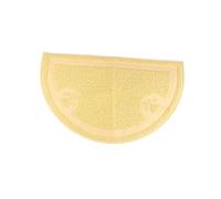 ibasenice Alfombra para Arena De Gatos Semicircular De PVC Cojín para Gatos Cuarto De Baño o Sala De Mascotas