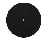 ibasenice Alfombrilla De Fieltro Para Tocadiscos De Vinilo De Mat Antiestático y Absorbente De Vibraciones Para Reproductores De Discos Color Negro
