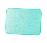 ibasenice Alfombrilla Refrigerante para Mascotas de Verano Colchoneta de Enfriamiento Lavable para Perros y Gatos Material de Seda Interior y Exterior Color Frutas Azul