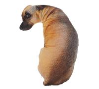 ibasenice Almohada 3D SimulacióN Perro Realista CojíN Peluche Felpa Corta Relleno AlgodóN PP DecoracióN Hogar Sofá Silla 19 Pulgadas