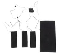 ibasenice Almohadilla Térmica, Calentador de Tela Eléctrico, Usb, 5v, 3 Niveles, Lavable, Negro, Fibra Compuesta, para Ropa y Chaleco Calefactable