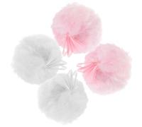 ibasenice Almohadillas de Limpieza Facial de Algodón 4piezas Forma de Bola Difusa, Portátiles y Compactas para Uso en Casa o Tienda, Ideales para Mujeres Varios estilos