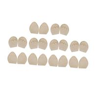 ibasenice Almohadillas Del Antepié Antideslizantes Esponja Ajustadoras De Calzado Para Mujer y Hombre Uso Diario Plantillas Para Punta De Zapato Tamaño Único 10 Pares Tono Piel Redondo y Puntiagudo