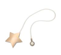 ibasenice Alzapaños Magnéticos para Cortinas Diseño de Estrella Dorada, Material Metálico y Magnético, Fácil de Usar Necesidad de Taladro, Adecuado para Baño y Oficina