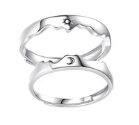 ibasenice Anillos Ajustables Abiertos Grabado Diseño Elegante Unisex para Compromiso y Regalos Cómodo para Hombres y Mujeres Joyería Chic para Ocasiones Especiales