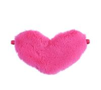 ibasenice Antifaz para Dormir Infantil Forma de Corazón de Felpa Suave Parche para Ojos Elástico Bloquea Luz para Niñas y Viajes
