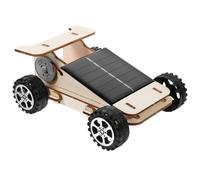 ibasenice Auto 1 Juego Coche Solar Kit de vehículo de Montaje proyectos Juguetes niño Kids Toys Modelos Modelo de Coche con energía Solar vehículo de energía Solar Familiar