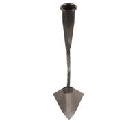 ibasenice Azada Triangular de Acero para Jardín Punta Afilada, Herramienta Manual para Aflojar Tierra y Cavar en Tareas de Patio y Huerto