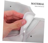ibasenice Babero para Niña sin Mangas Delantal Protector de PU con Cierre Trasero de Presión Babero para Comer para Bebés de Cómodo y Fácil de Poner para Alimentación y Cuidado Infantil