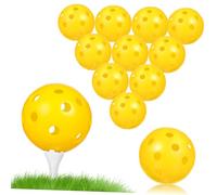 ibasenice Balones Prácticas Huecas 24 Unidades Plástico Resistente para Entrenamiento Interior Swing Accesorios