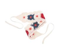 ibasenice Bandana de Ganchillo para Mujer Pañuelo de Algodón Transpirable Diseño Floral Campestre Diadema Multifuncional para Peinados Accesorio Duradero y Cómodo para Playa y Uso Diario