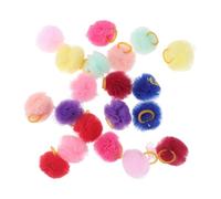 ibasenice Bandas Elásticas Pelo de Mascotas 20 Piezas Diseño de Bola Lazos Elásticos para Perros y Gatos Pequeños Accesorios para Cachorros y Uso Diario