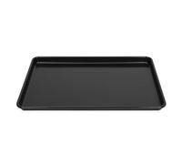 ibasenice Bandeja para lasaña de acero al carbono: Bandeja metálica para hornear de 44,5 x 30 cm, para horno para hornear pasteles, brownies, galletas, asar y guisar.