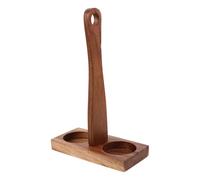 ibasenice Bandeja para Molinillo de Madera Pimentero de Madera Acacia Marrón Diámetro Interior 5,7cm Base Estable Protege la Mesa para Molinillo de Sal y Especias, Cocina y Mesa de Comedor
