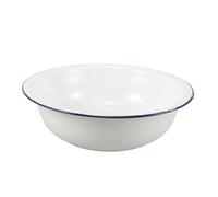 ibasenice Bañera Esmaltada de Color Blanco para Remojo de Pies 34 Cm, Lavabo Vintage Multifuncional para Baño y Lavandería, Cubo Portátil Grande para Cuidado Personal y Spa en Casa