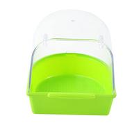 ibasenice Bañera para Pájaros Bañera Parrot para Jaula De Baño para Canarios Plástico Ecológico