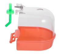 ibasenice Bañera para Pájaros Colgante De Jaula Bañera para y Periquitos Caja De Baño Reutilizable para Pájaros Pequeños para Limpiar Dentro Jaula