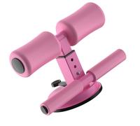 ibasenice Barra de Abdominales Ajustable de Doble Barra Rosa para Entrenamiento Abdominal en Casa Equipo de Fitness Compacto y Ligero Asistencia para Sentarse Entrenador para Tonificar