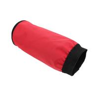 ibasenice Barril de Almacenamiento Rojo para Baquetas de Batería, Bolsa Duradera sin Palos Cierre Tornillo, Estuche Práctico para Músicos y Bateristas en Actuaciones y Transporte