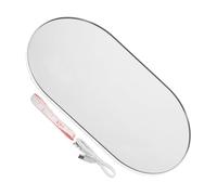 ibasenice Báscula Digital de Viaje Portátil Recargable 26x15 Cm Pantalla LED para Pesar Personas y Control de Peso en Casa, Mini Balanza Electrónica Ovalada Ligera