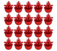 ibasenice Bebedero Automático para Pollos de Plástico Rojo Volumen Ajustable, 20 Piezas para Granjas Avícolas Domésticas y Comerciales, Seguro Desperdicio de Agua Color Color Aleatorio