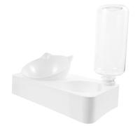 ibasenice Bebedero para Mascotas Comedero Automático para Gatos Dispensador De Agua Cuenco Inclinable para Perros para Bebedor De Agua para Gatos Casa o Viaje